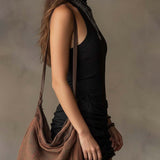 Abito Mini Ruché a Halter con Coste Bohemien
