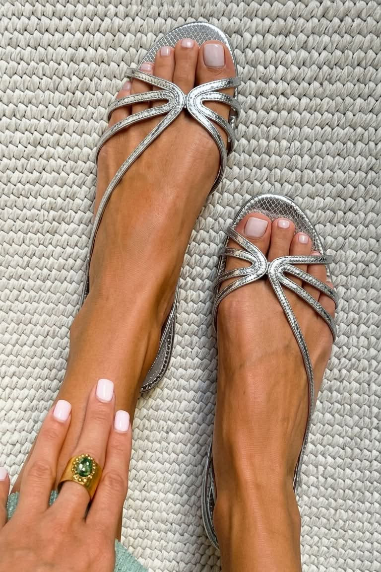 MABEL | Sandali con Cinturini Metallici