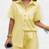 Carolina - Completo comodo con camicia e shorts