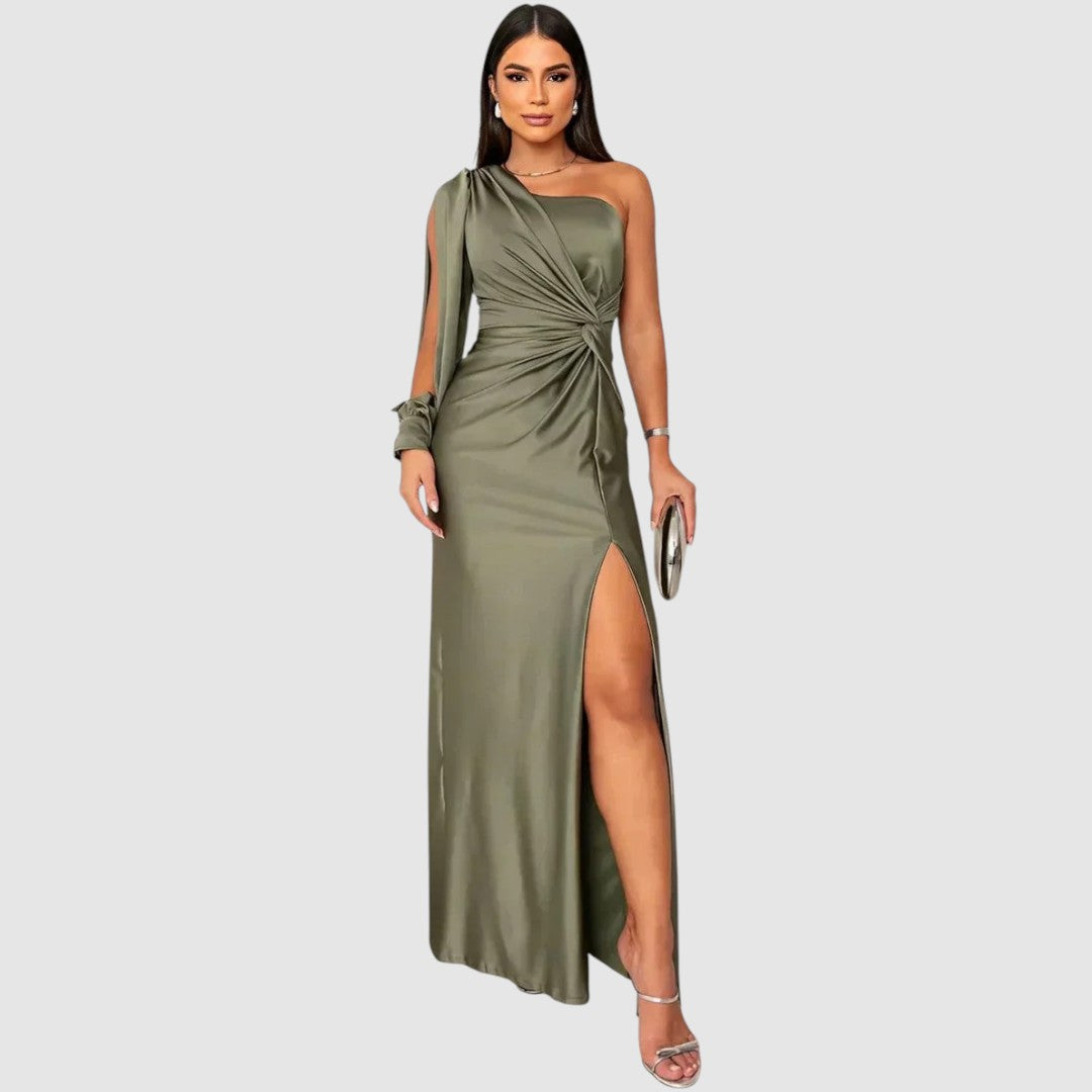 Ursula - Abito lungo elegante monospalla