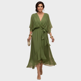 Monica Chiffon - Abito con scollo a V