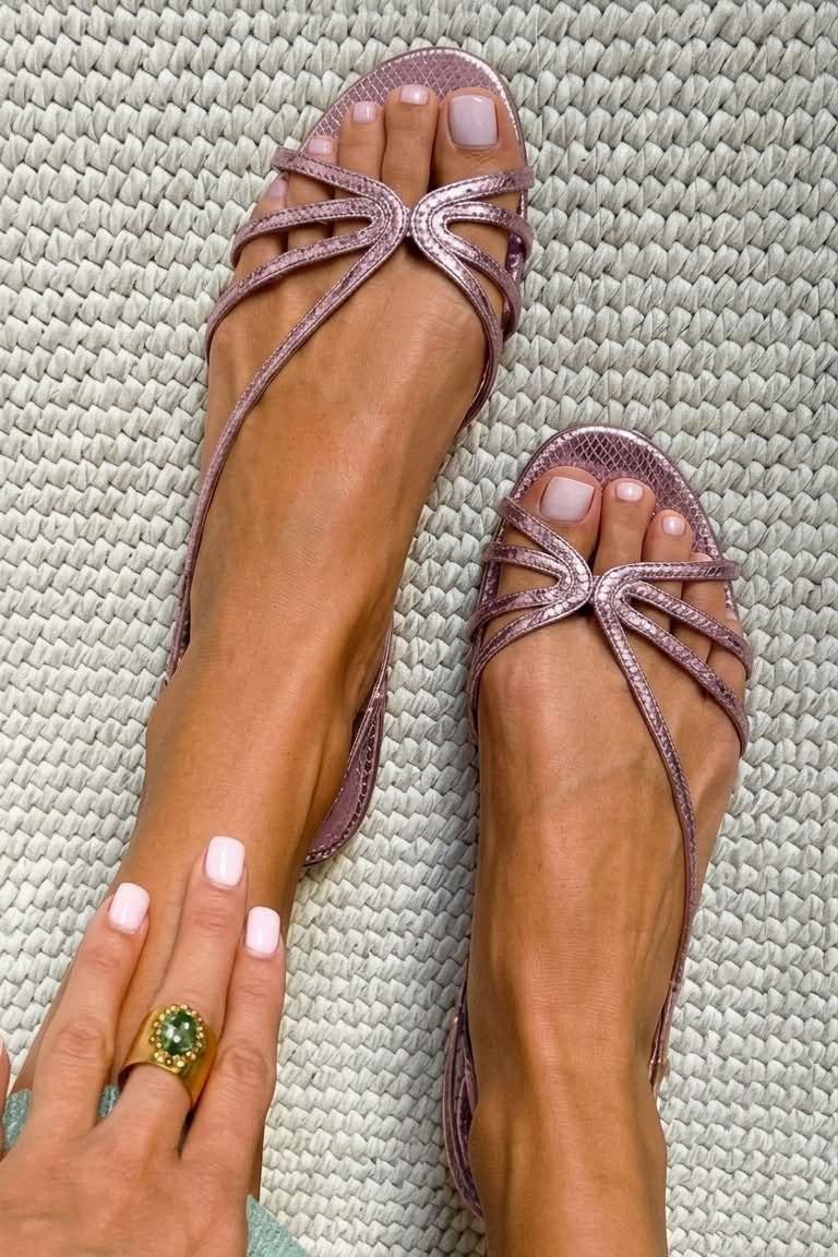 MABEL | Sandali con Cinturini Metallici
