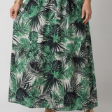 Gisèle | Abito midi floreale con scollo a V