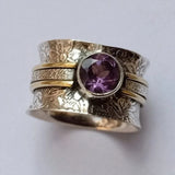 Anello meditativo bohémien in cristallo
