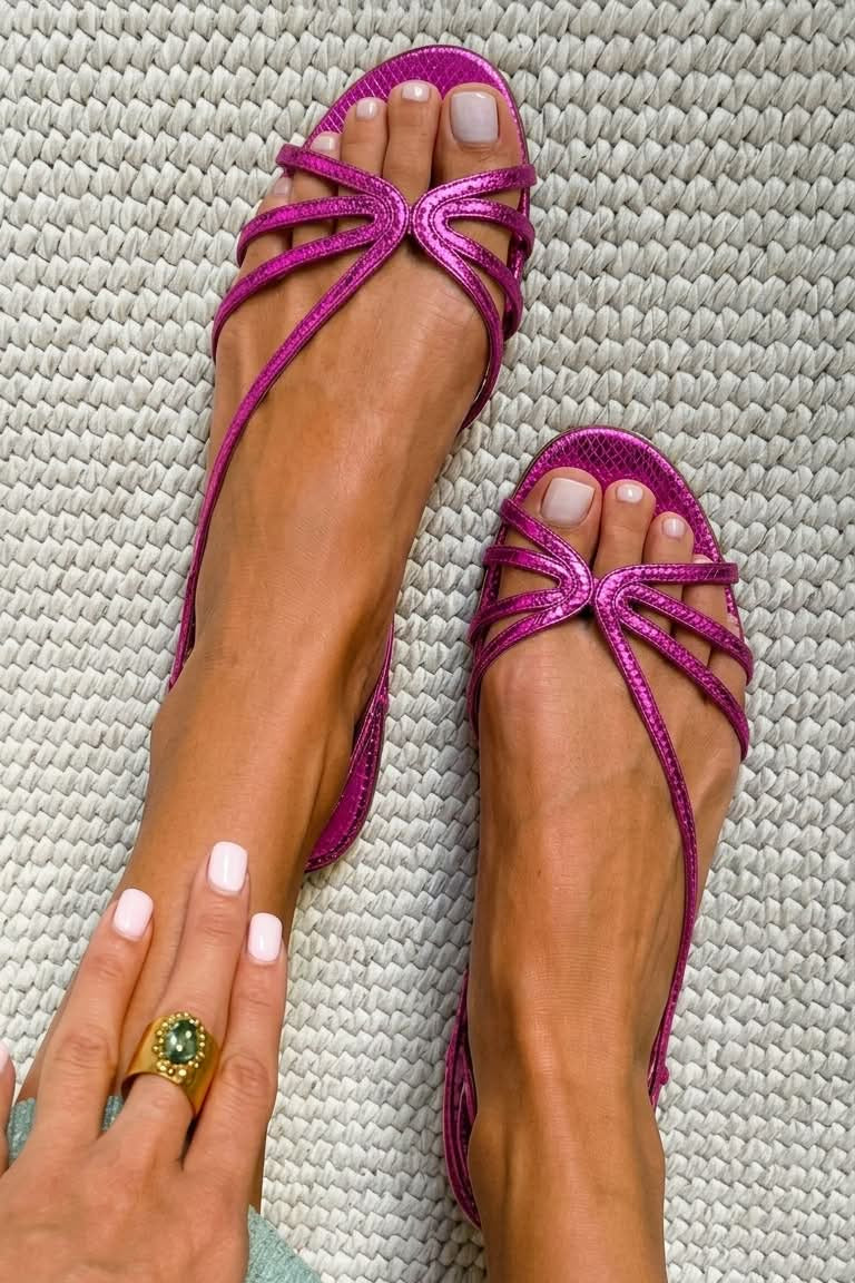 MABEL | Sandali con Cinturini Metallici
