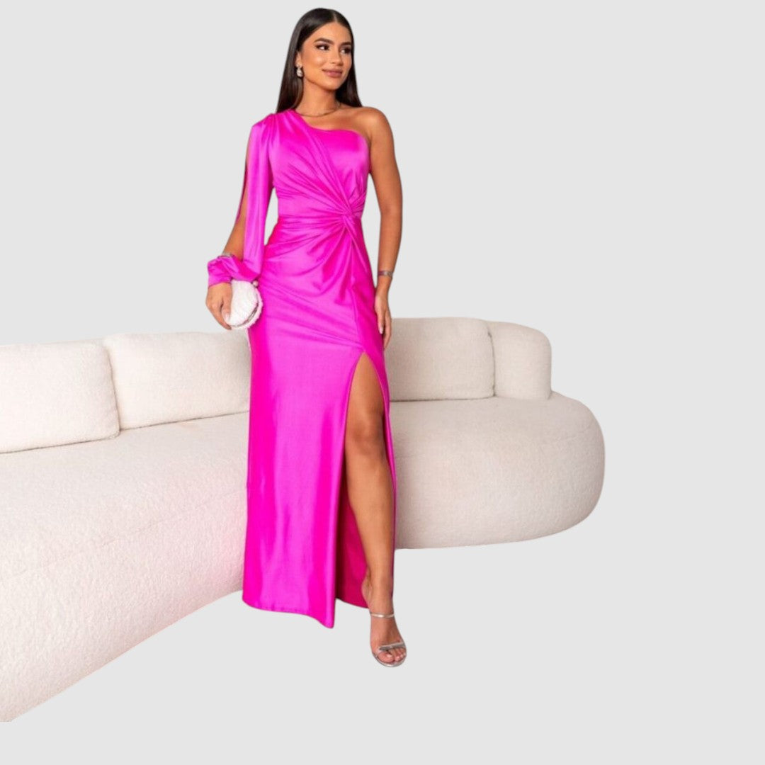 Ursula - Abito lungo elegante monospalla