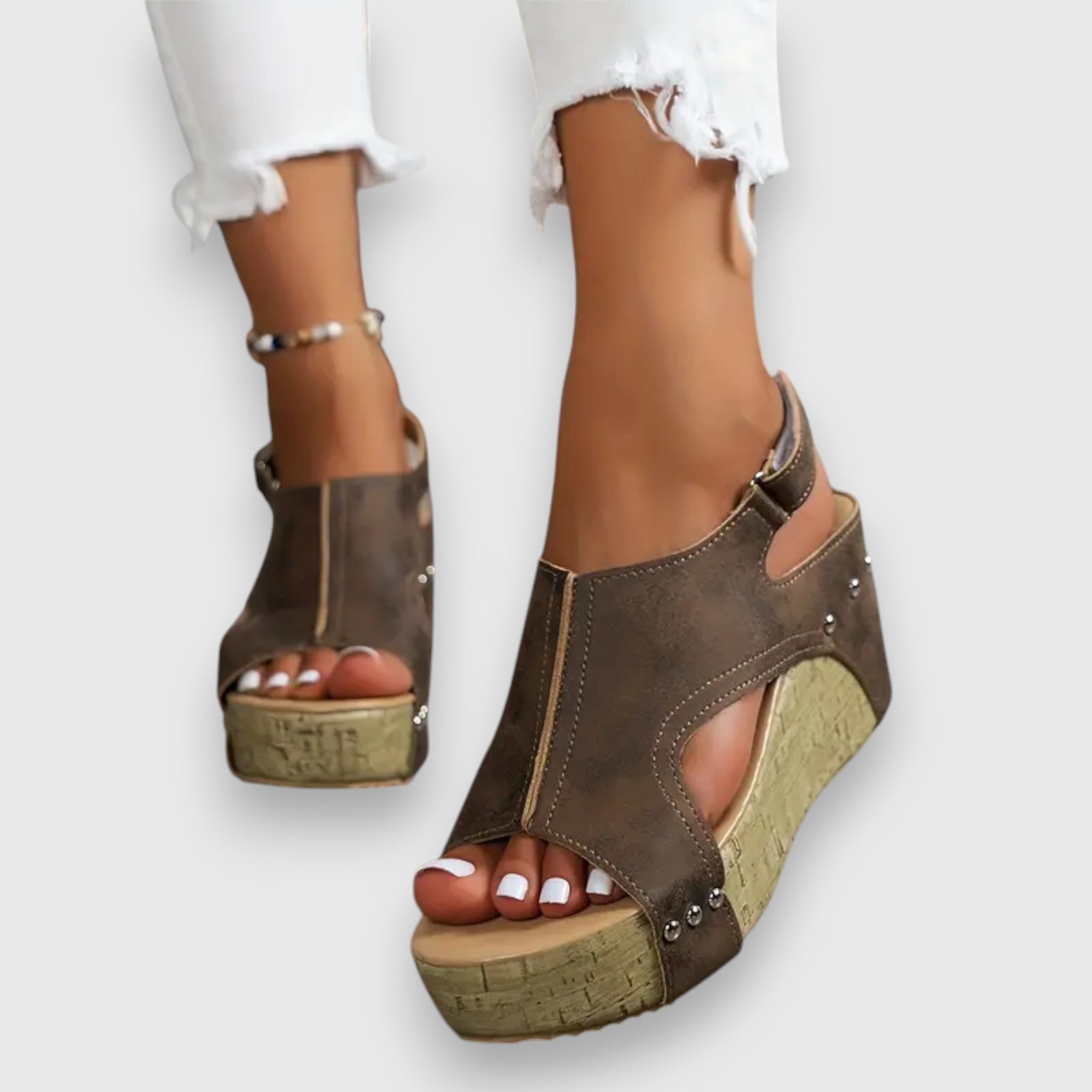Mia - Sandali vintage con plateau