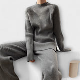 Albertina - Completo Cosy in 2 pezzi in maglia a coste