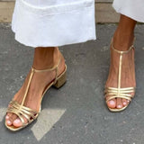 VIVIAN | Sandali con Tacco Metallico