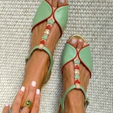PEARL | Sandali Slingback con Dettaglio a Cuore