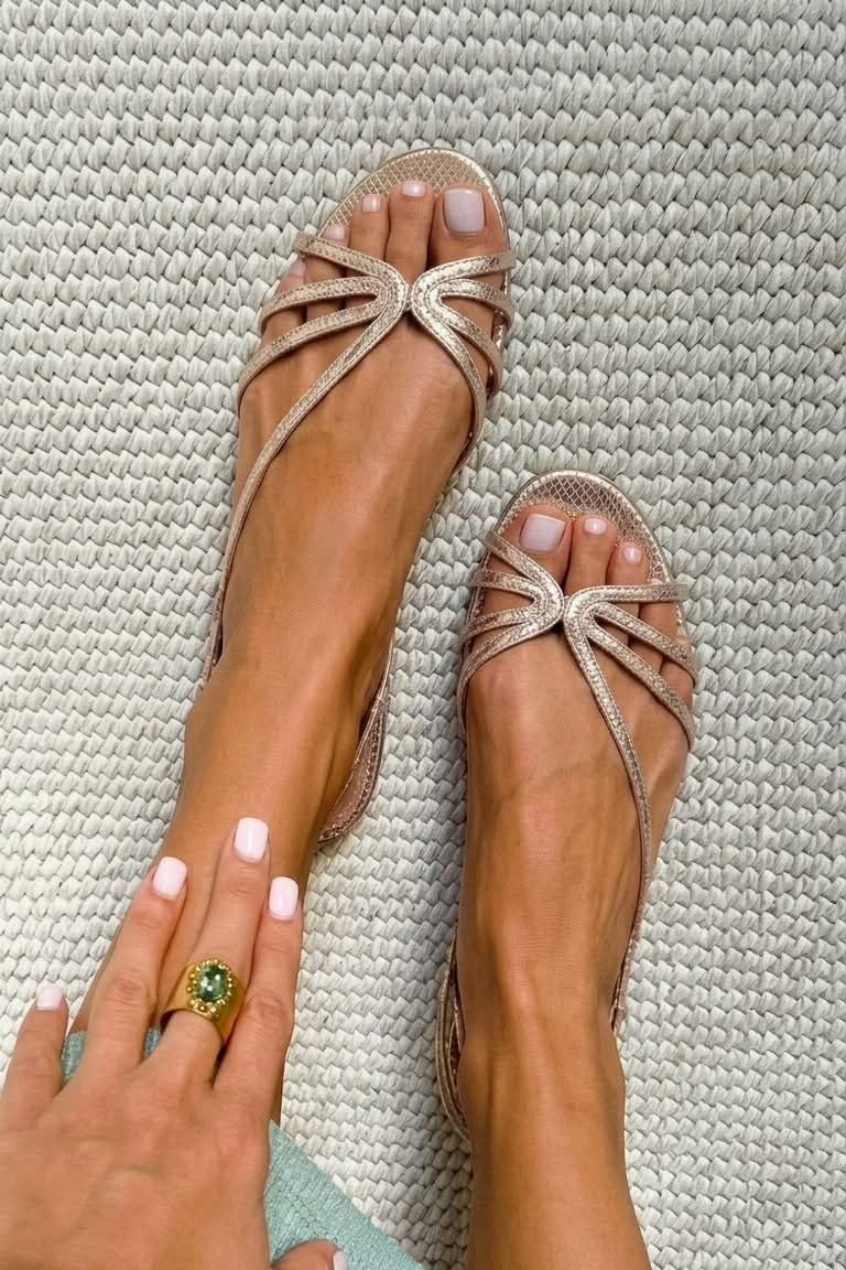 MABEL | Sandali con Cinturini Metallici