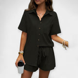 Carolina - Completo comodo con camicia e shorts