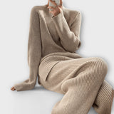Albertina - Completo Cosy in 2 pezzi in maglia a coste