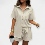 Carolina - Completo comodo con camicia e shorts