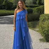 Emanuela - Abito lungo con balze a cascata