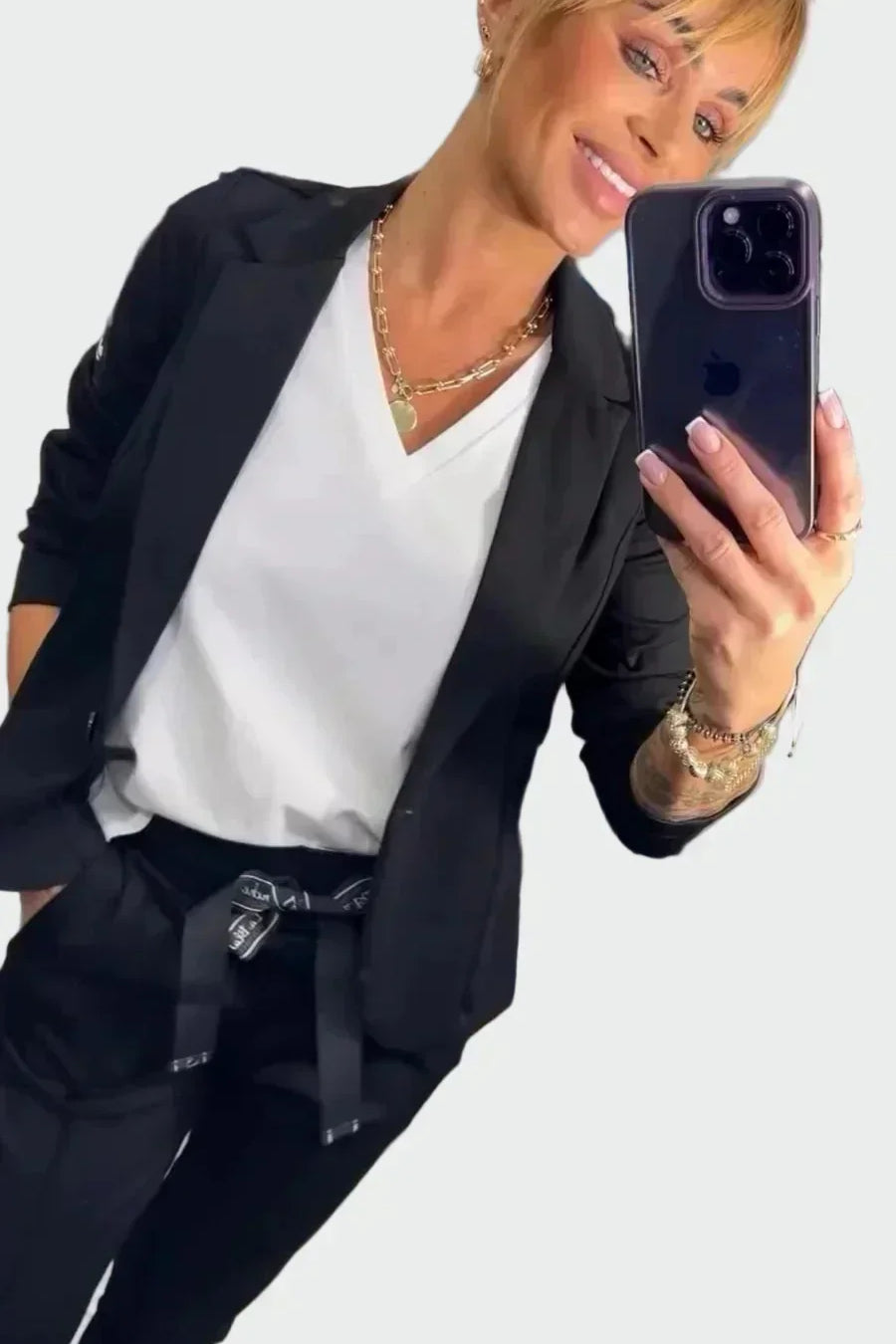 Ella - Completo da donna con pantaloni ampi e blazer