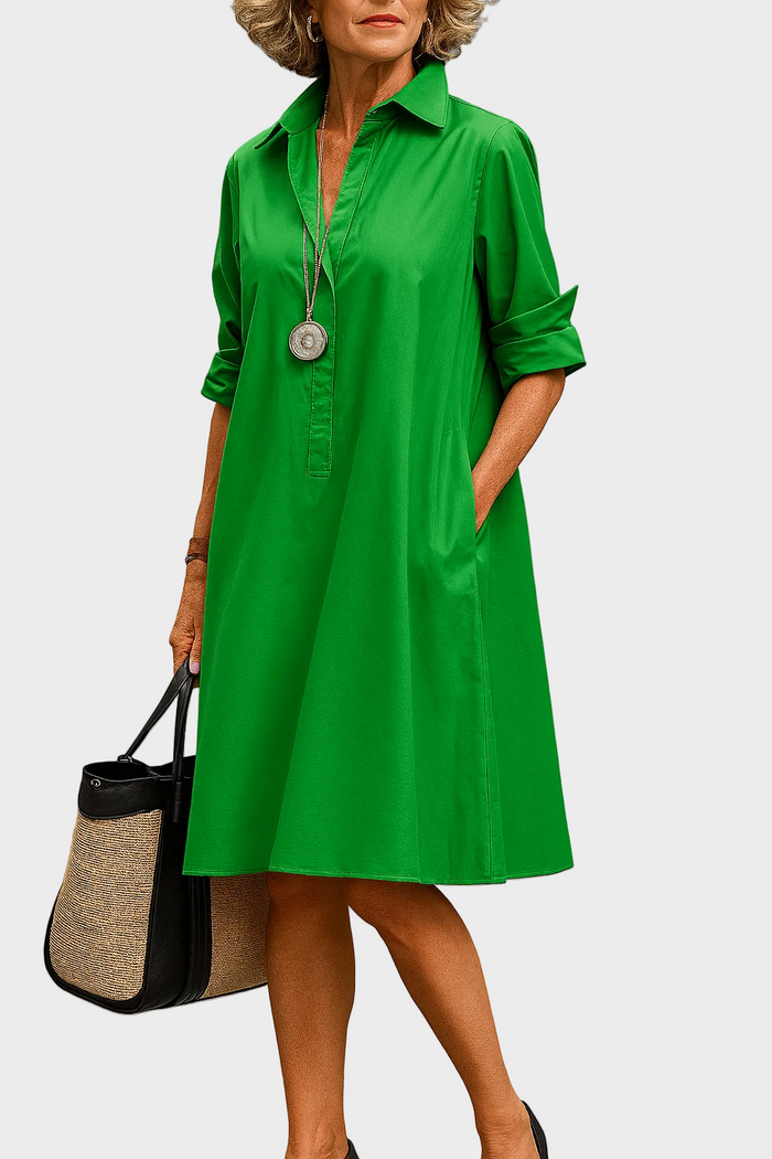 Astrid - Abito midi verde smeraldo