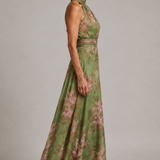Julie | Abito a Scollo Halter a Fiori