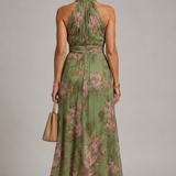 Julie | Abito a Scollo Halter a Fiori