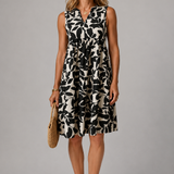 Margot | Abito midi a fiori con scollatura a V