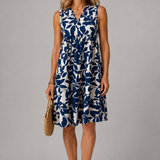 Margot | Abito midi a fiori con scollatura a V