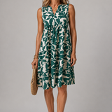 Margot | Abito midi a fiori con scollatura a V