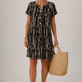 Constance | Abito a blocchi di colore con scollo a V