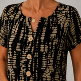 Constance | Abito a blocchi di colore con scollo a V