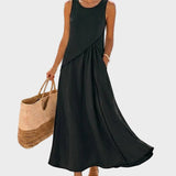 Erminia - Abito elegante senza maniche