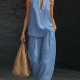 Zoe™ Set Senza Maniche con Pantaloni Larghi