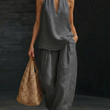 Zoe™ Set Senza Maniche con Pantaloni Larghi