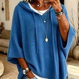 Poncho Donna in Maglia con Cappuccio – Comfort ed Eleganza per l'Autunno