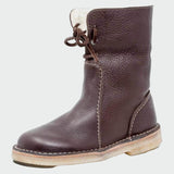 Valeria - Scarpe in pelle impermeabili con fodera in lana