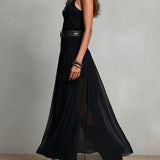 Set Top Nero e Gonna Maxi in Tulle