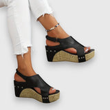 Mia - Sandali vintage con plateau