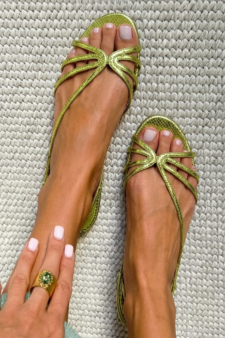 MABEL | Sandali con Cinturini Metallici