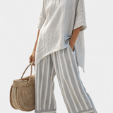 Clarissa - Completo con blusa asimmetrica