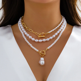 Collana di perle vintage a più fili